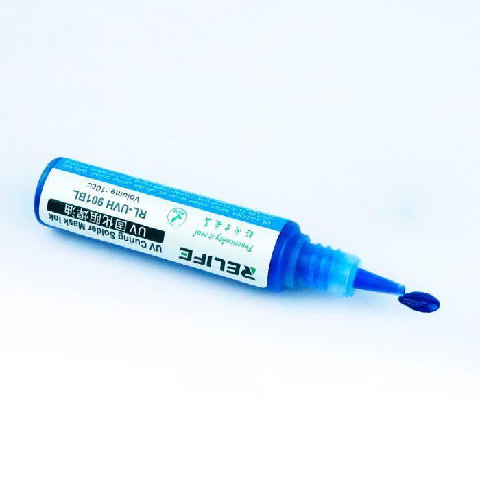 Маска для пайки Relife RL-UVH 901BL ультрафиолетовая Blue (10сс)
