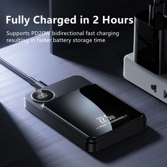 Power bank беспроводной XIYT Y211 / быстрая зарядка / Magsafe / Magnetic / 22.5W + 15W / 10000 mAh Green