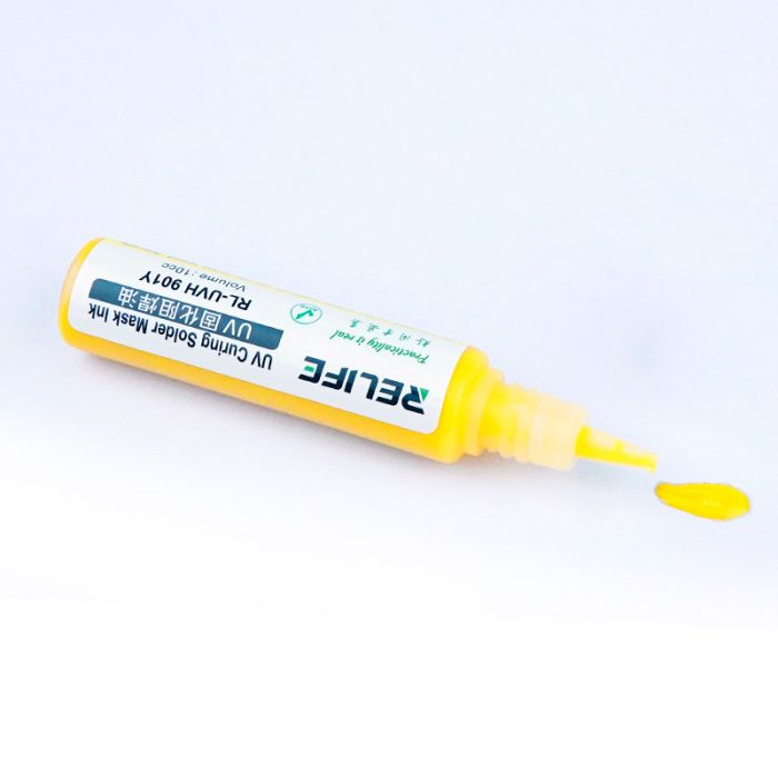 Маска для пайки Relife RL-UVH 901Y ультрафиолетовая Yellow (10сс)
