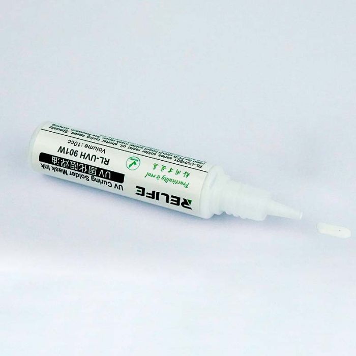 Маска для пайки Relife RL-UVH 901W ультрафиолетовая White (10сс)