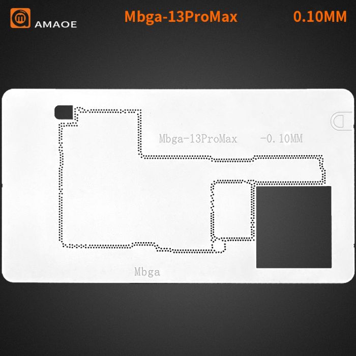 Трафарет BGA Amaoe Mbga PCB для iPhone 13 Pro Max (0.10 mm)