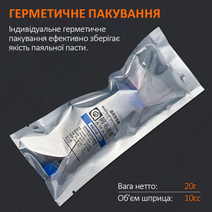 Паяльна паста BGA Amaoe M14 / 183°C / 20 г / 10cc