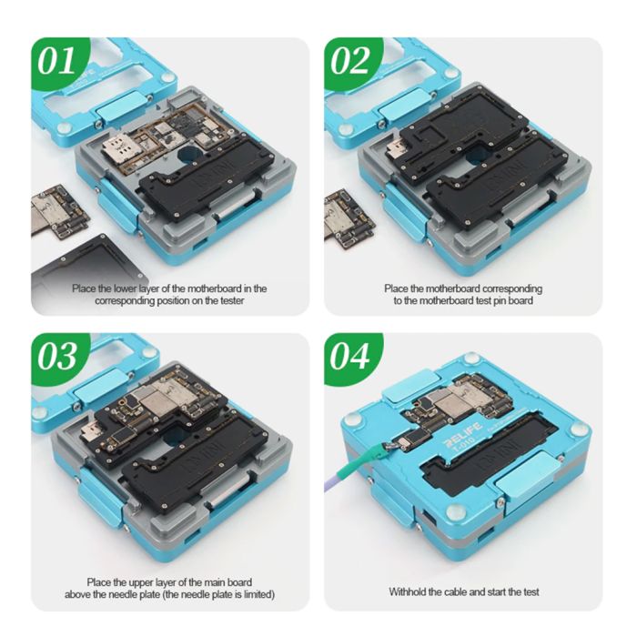 Сокет для проверки материнской платы Relife Sunshine T-010 для Apple iPhone 13 mini / 13 / 13 Pro / 13 Pro Max