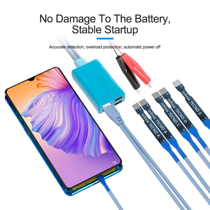 Кабели для блоков питания Sunshine SS-905G с разъемами для подключения плат Tecno / Itel / Infinix