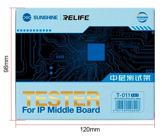 Сокет для проверки материнской платы RELIFE T-011 для Apple iPhone 14/14 Plus/14 Pro/14 Pro Max