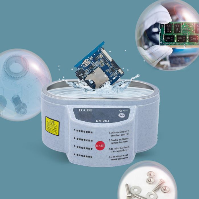 Ультразвукова ванна DADI 963 / 30W / 40kHz / пластик, металева кришка / 500 ml