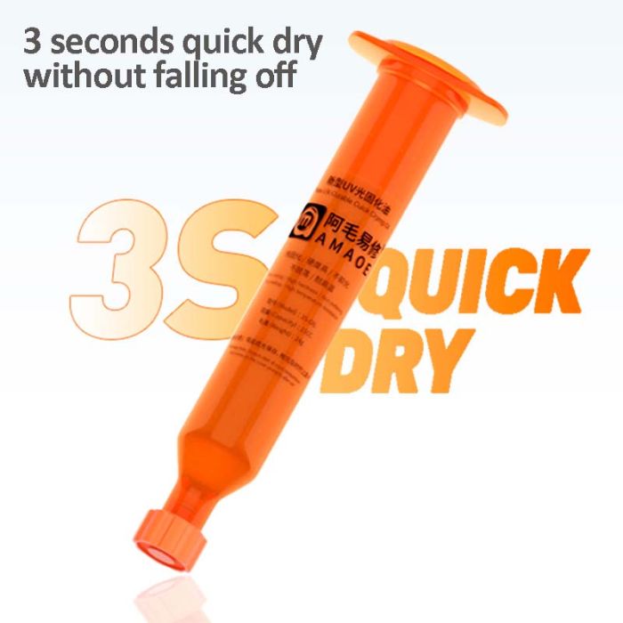 Ультрафиолетовый лак Amaoe 3S-INK-15СС, маска для ремонта плат (24g)