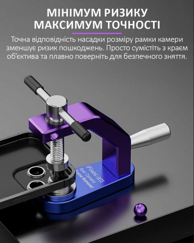 Инструмент съемник iFixes iX73 для демонтажа рамки задней камеры iPhone
