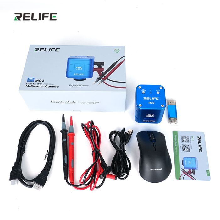 Цифровая камера для микроскопа RELIFE MC2 4K HD с Мультиметром / Сенсор Sony / HDMI Type-C