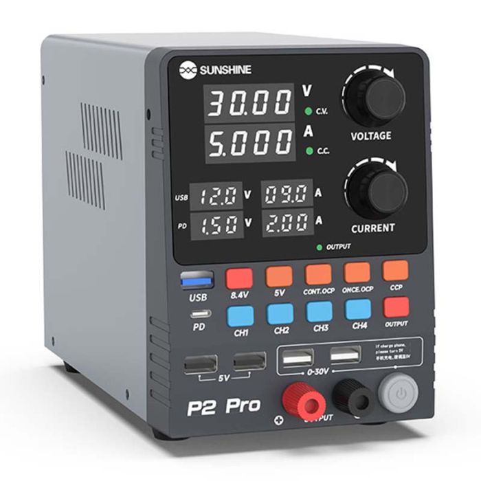 Блок питания Sunshine P2 Pro трансформаторный / 4 канала памяти / Type-C 65W / 5A / 30V