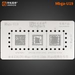 Трафарет Amaoe Mbga - U19 - 0.12 mm MT6785V / 6735 / 6737 / 6753 / 6750 / 6755, для формы Mbga - B7