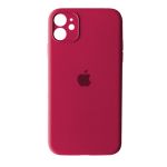Чохол Silicone Case Full Camera for iPhone 12 (36) rose red