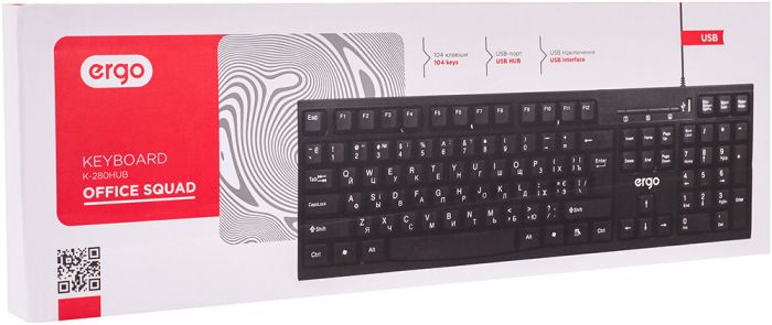 Клавіатура ERGO K-280HUB