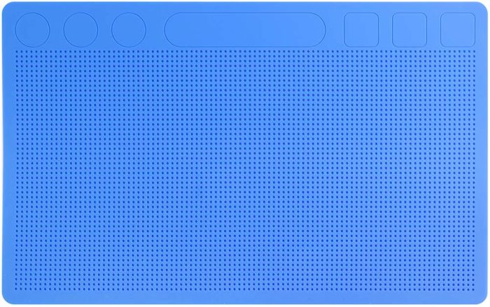 Коврик силиконовый TELIJIA TE-740 для поклейки стекла, пленки Blue