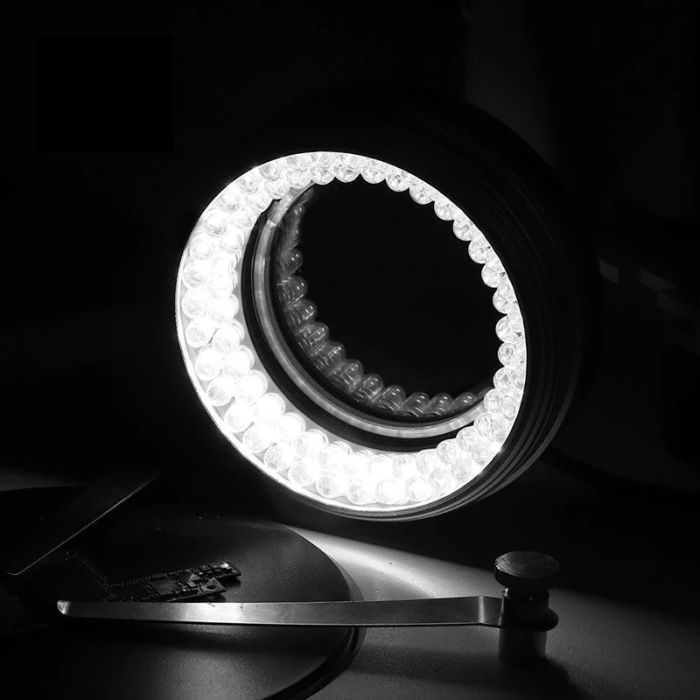 Подсветка для микроскопа / регулировка яркости / питание USB / D=48 мм / 72 диода