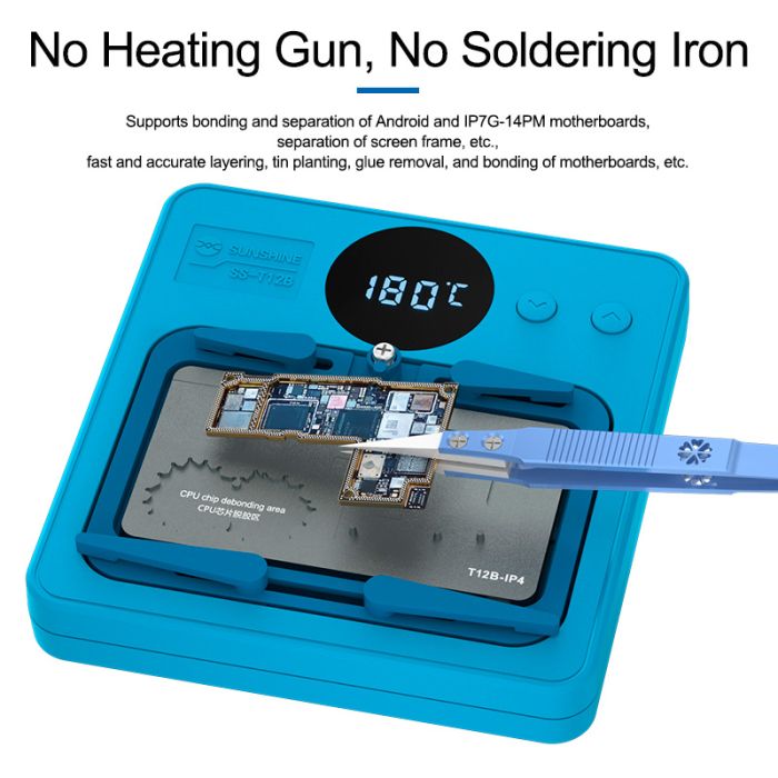 Нижній підігрів Sunshine T12B-IP8 для ремонту камери iPhone 11 / 11 Pro / 11 Pro Max / 13 Pro / 13 Pro Max