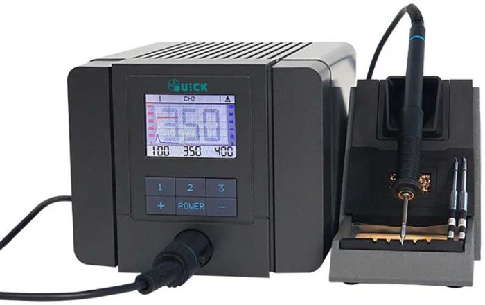 Паяльная станция QUICK Q8 прецизионный паяльник / 100 - 450°С / мониторинг / 3 канала памяти / 150 Вт