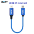 Кабель для передачі даних, синхронізації  ISOFT IS-003B Lightning OTG для iPhone - Android