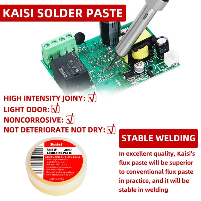 Флюс паста Kaisi Soldering Paste 36 ml