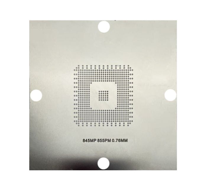 Трафарет BGA прямого нагріву 845 MP 855 PM (0.76 mm) 90 x 90 mm