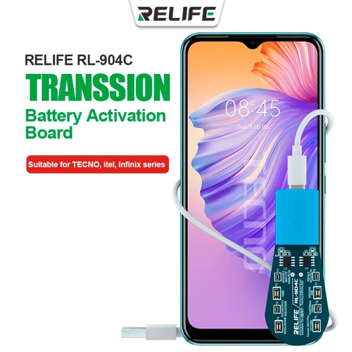 Активатор аккумуляторов Relife RL-904C / плата активации АКБ / для Tecno / Itel / Infinix