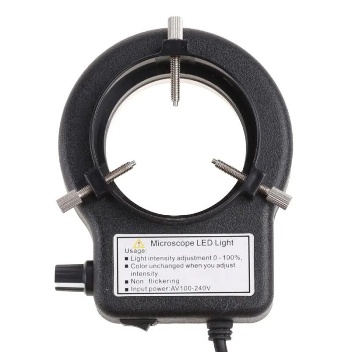 Подсветка для микроскопа WR63HW / регулировка яркости / 64 мм / 56 диодов Black
