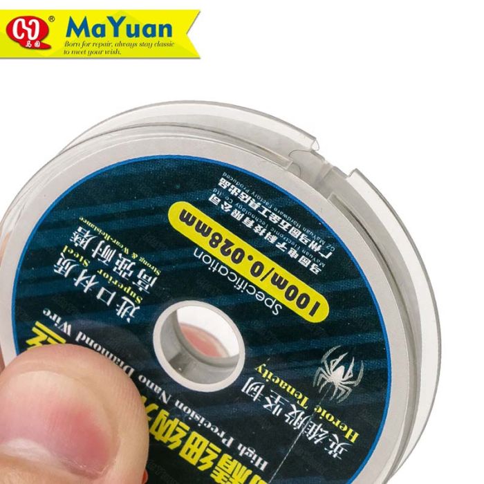 Дріт (струна) MaYuan MY-100J для поділу дисплейних модулів 0,028мм / 100м