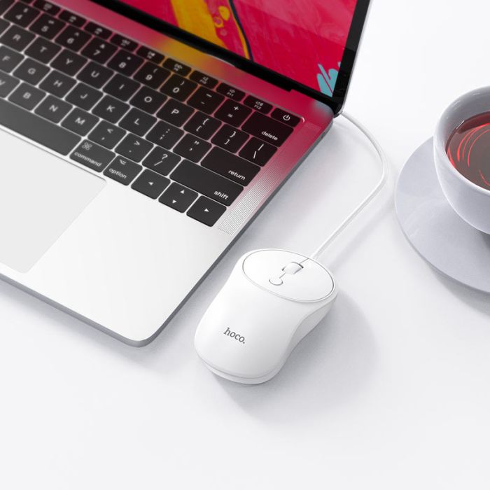 Мышь проводная Hoco GM13 Esteem, USB, 1000 / 1600 DPI, 4D клавиши