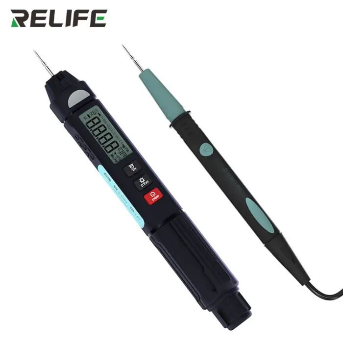 Мультиметр ручка Relife DT-02 / АВТО режим / True RMS / дисплей / фонарик / компактный