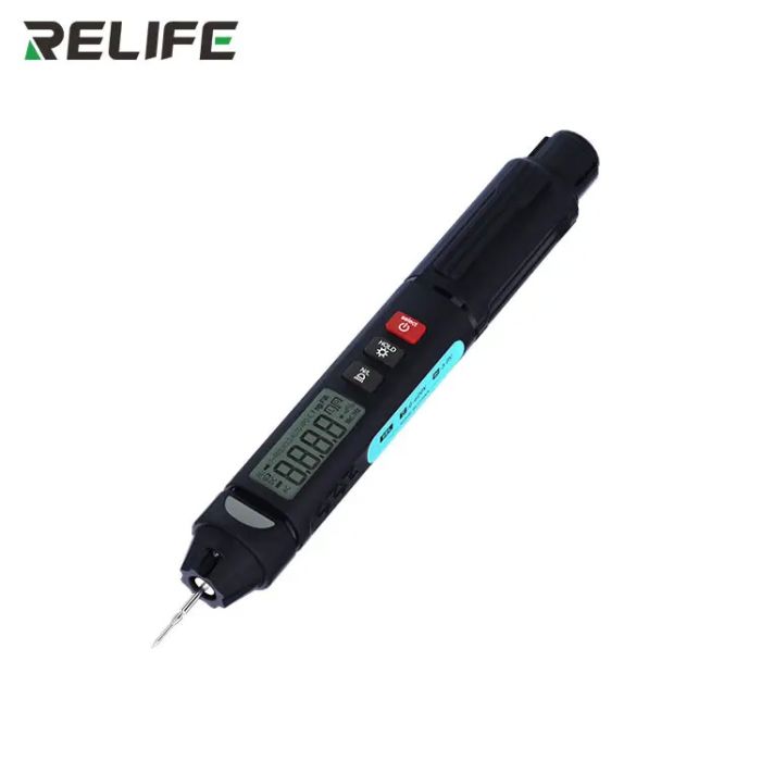 Мультиметр ручка Relife DT-02 / АВТО режим / True RMS / дисплей / фонарик / компактный