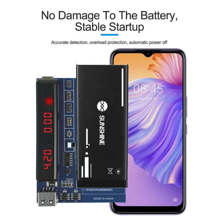 Активатор аккумуляторов Sunshine SS-904B плата активации АКБ Tecno / Itel / Infinix