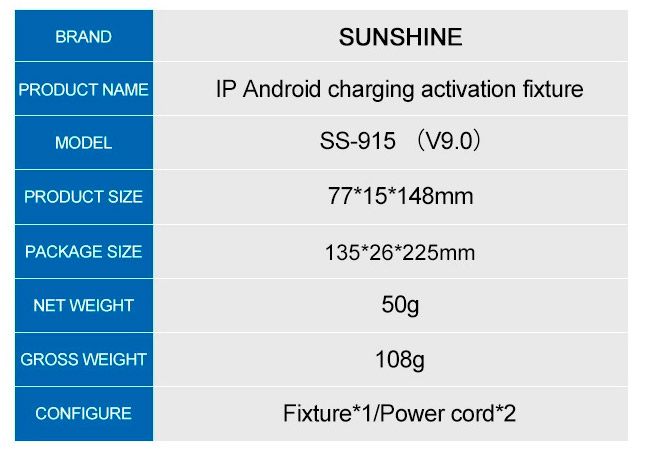 Активатор аккумуляторов Sunshine SS-915 V9.0 для iPhone 6 - 15 Pro Max / Samsung / Huawei / Xiaomi