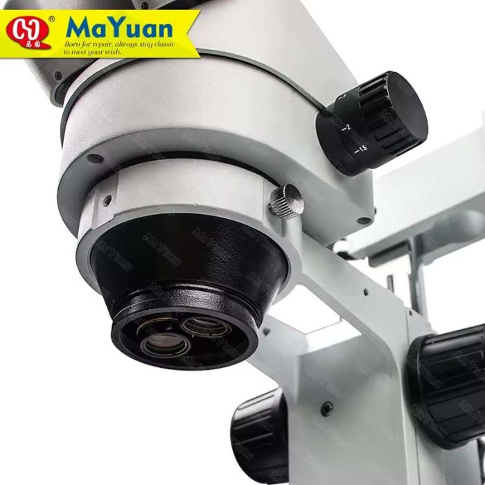 Микроскоп тринокулярный MaYuan MY-L2745 / двойной кронштейн / LED подсветка / кратность 45X