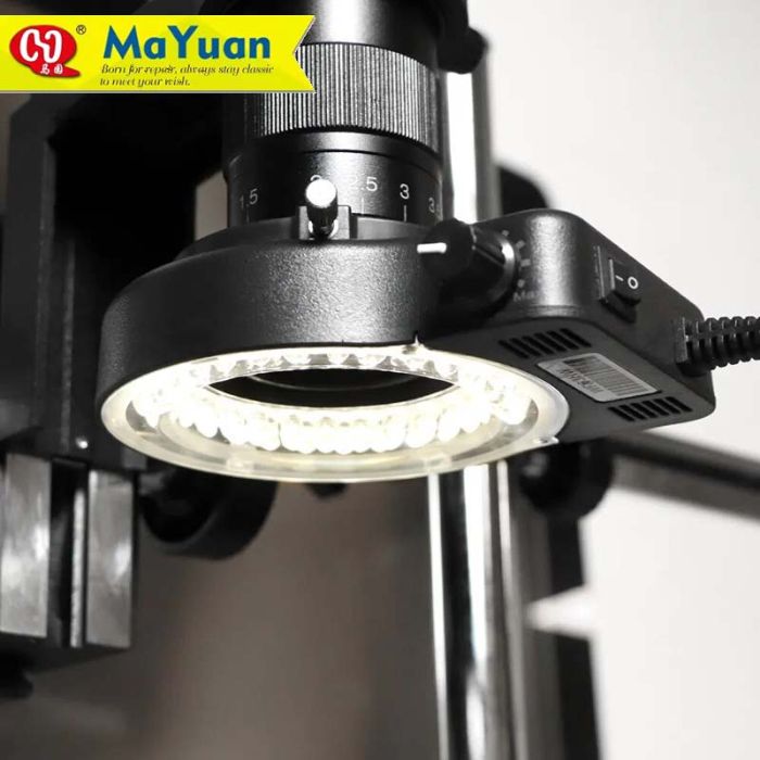 Микроскоп тринокулярный MaYuan MY-L2745 / двойной кронштейн / LED подсветка / кратность 45X