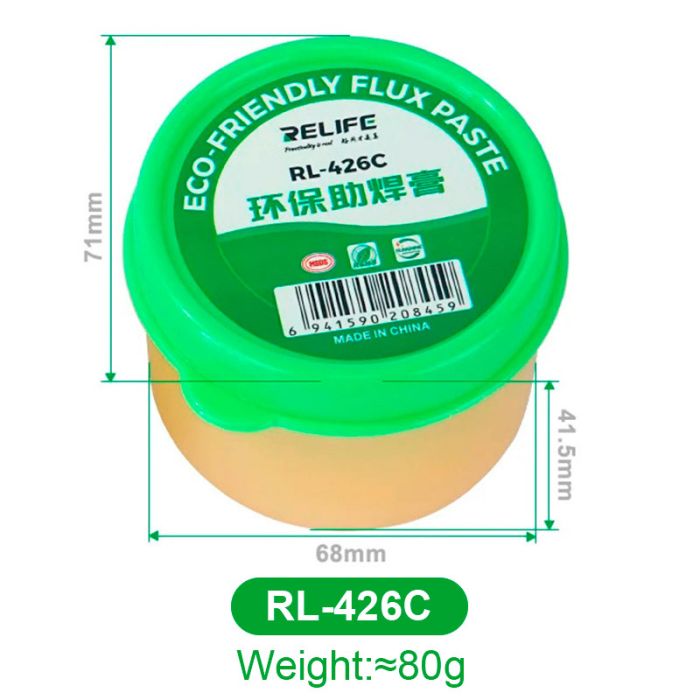 Флюс-паста Relife RL-426C высокой очистки 80г