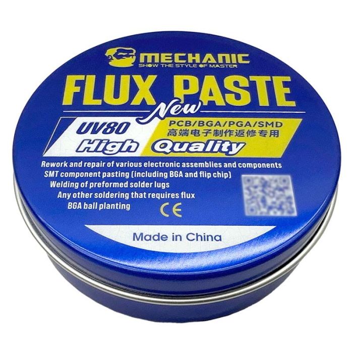 Флюс-паста MECHANIC UV80 60 гр (без содержания галогенов)