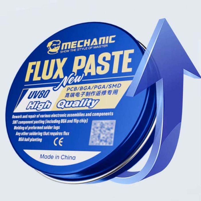 Флюс-паста MECHANIC UV80 60 гр (без содержания галогенов)