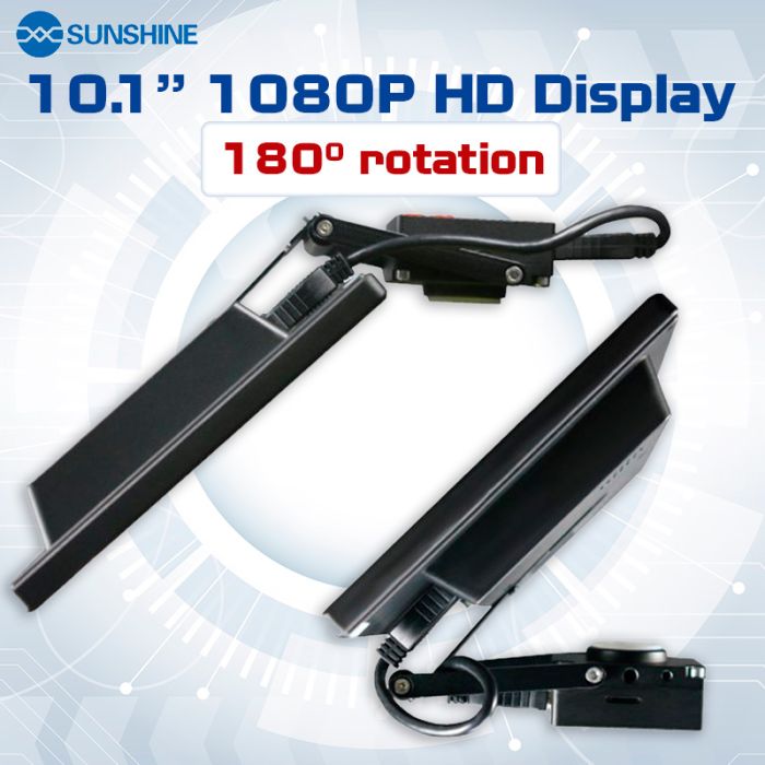 Тринокулярный микроскоп Sunshine SZM45T-B1-1600S / камера 16 Mpx /  HD дисплей 10'' 1080P / подсветка