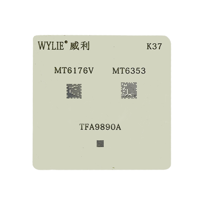 Трафарет BGA WYLIE (K37)  MT6176V MT6353 TFA9890A
