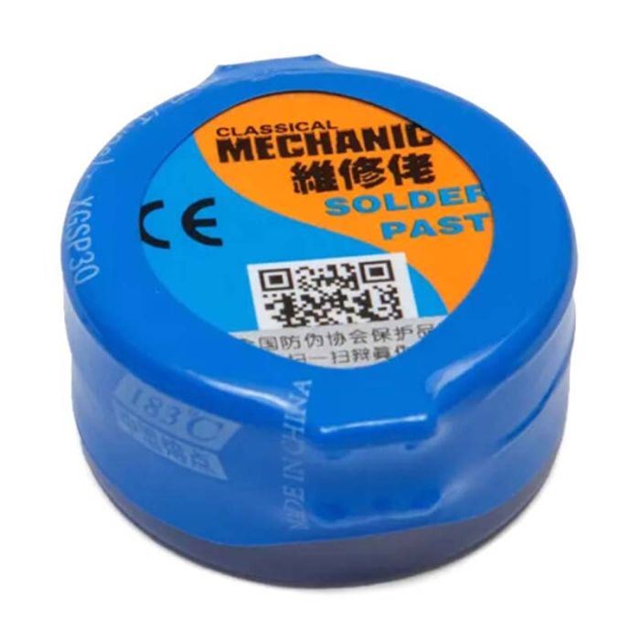 Паяльная паста BGA Mechanic XGSP30 / Sn 63%, Pb 37% / 183°C / 20 г