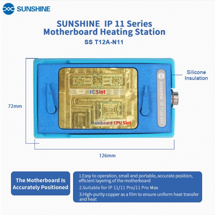 Нижній підігрів Sunshine SS-T12A-N11 для iPhone 11/11 Pro/ 11 Pro Max
