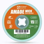 Оплетка для снятия припоя Amaoe Wick 1515 / длина 1.5 м / ширина 1.5 мм