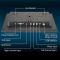 Монитор экран портативный 10'' для авто / видеонаблюдение / ПК / мониторинг / HDMI, VGA, RCA, AV, USB / 12В