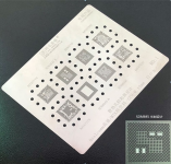 Трафарет BGA Amaoe MTK Qualcomm MQ:1 MT6771V/SDM645 B/SDM710/MT6739V/MT6757V/SDM845 A/SDM650/MT6763V 0.12mm