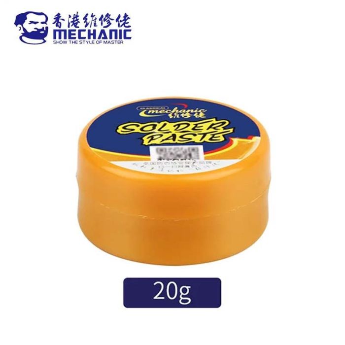Паяльная паста BGA Mechanic V3S35 бессвинцовая Sn 99% Ag 0.3% Cu 0.7% / IPX5 / 217°C / 20г