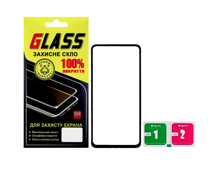 Захисне скло для Samsung A805 Galaxy A80 (2019) Full Glue (0.25 мм, 2.5D, чорне) Люкс