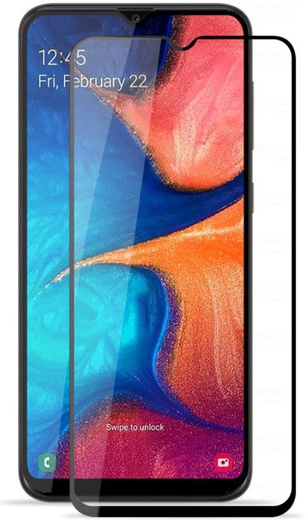 Защитное стекло Full Coverage для Samsung Galaxy A20 Black