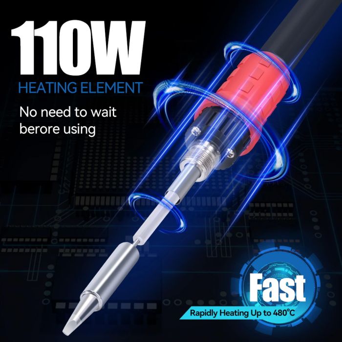 Паяльна станція 3 в 1 YIHUA 853AAA-I / фен / паяльник / сепаратор / LED дисплей / USB / 1180 Вт