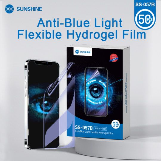 Гидрогелевая бронепленка для телефона Sunshine SS-057B (Anti-Blue Light) Korea \ пачка 50шт