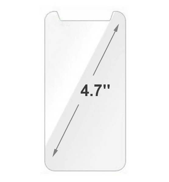 Защитное стекло универсальное 4.7" (0.3 х 13,2 х 6,38, 2.5D)